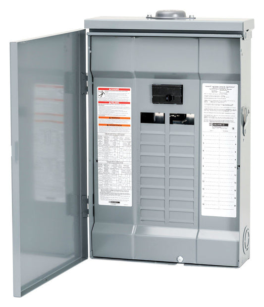 Square D HomeLine 100 amps 120/240 V 20 space 40 circuits Combination Mount Main Breaker Load Center