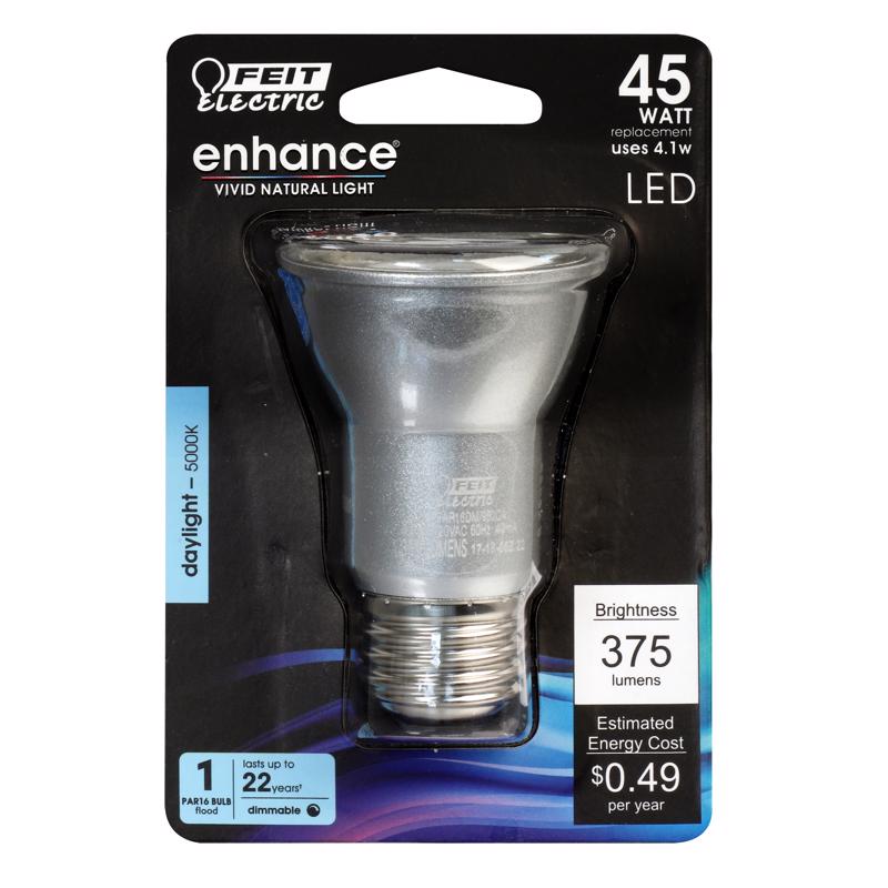 Feit Enhance PAR16 E26 (Medium) LED Bulb Daylight 45 Watt Equivalence 1 pk