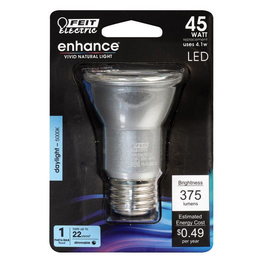 Feit Enhance PAR16 E26 (Medium) LED Bulb Daylight 45 Watt Equivalence 1 pk