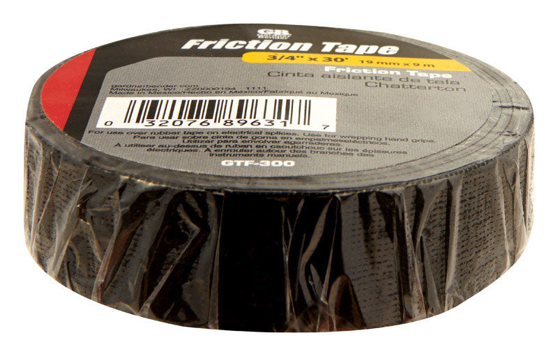 Gardner Bender 3/4 in. W X 30 ft. L Black Silicone Friction Tape