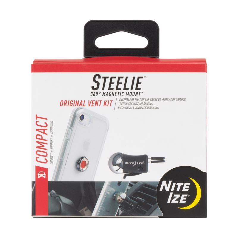 Nite Ize Steelie Black/Silver Cell Phone Car Vent Mount For Universal