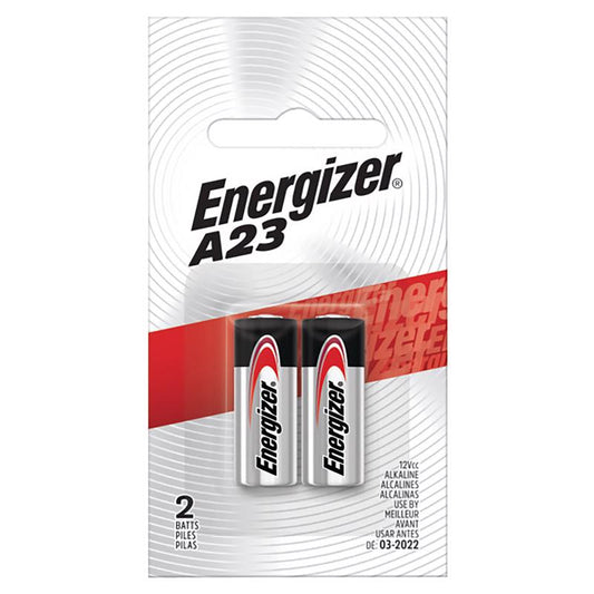 Energizer Alkaline A23 12 V 0.05 mAh Electronics Battery 2 pk