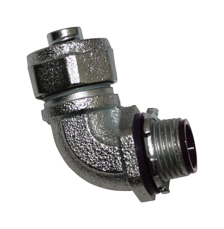 Sigma Engineered Solutions ProConnex 1 in. D Zinc-Plated Iron 90 Degree Connector For Liquid Tight 1