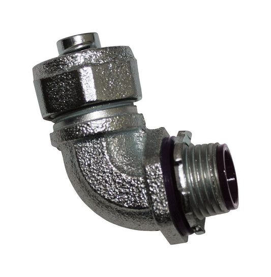 Sigma Engineered Solutions ProConnex 1 in. D Zinc-Plated Iron 90 Degree Connector For Liquid Tight 1