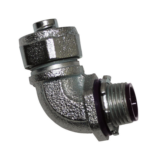 Sigma Engineered Solutions ProConnex 3/4 in. D Zinc-Plated Iron 90 Degree Connector For Liquid Tight