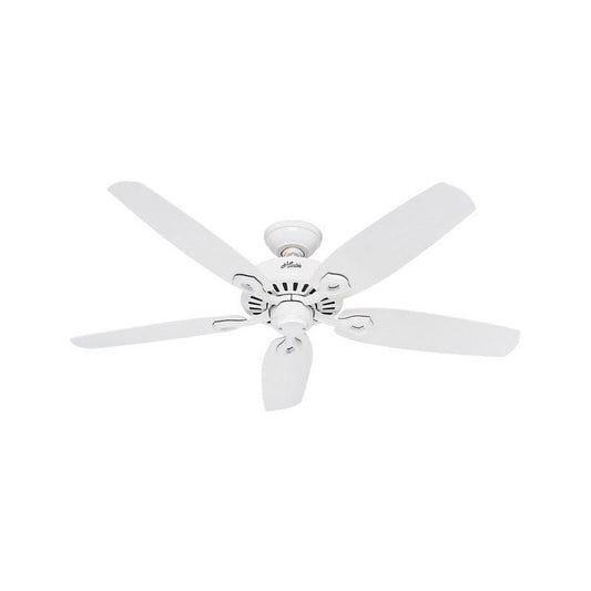 Hunter Builder 52 in. Snow White White Indoor Ceiling Fan