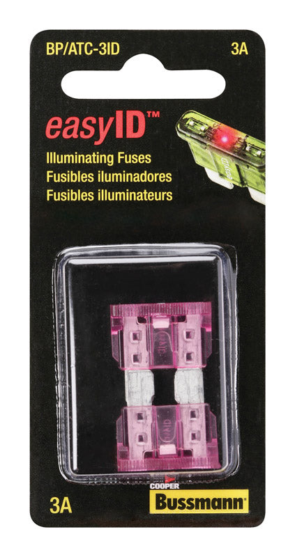 Bussmann EasyID 3 amps Illuminating Fuse 2 pk