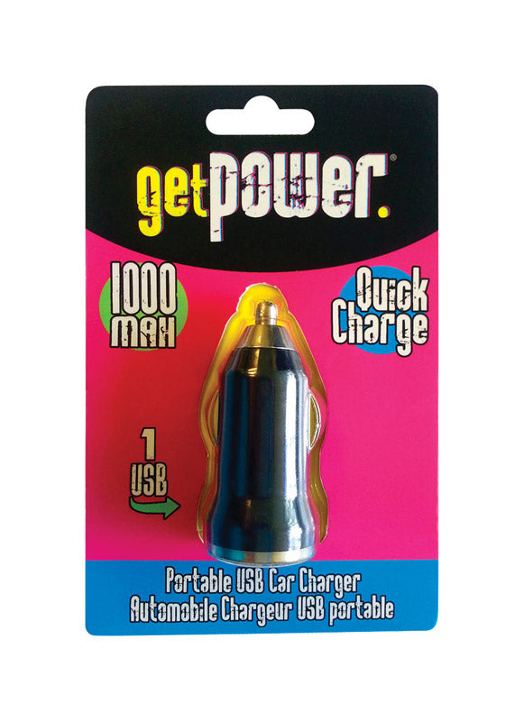 GetPower DC Single USB Car Charger 1 pk