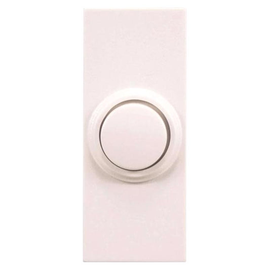 Heath Zenith White Plastic Wireless Pushbutton Doorbell