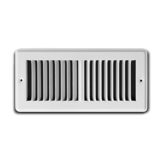 Tru Aire 14 in. H X 2 in. W 2-Way Powder Coat White Steel Floor Grille