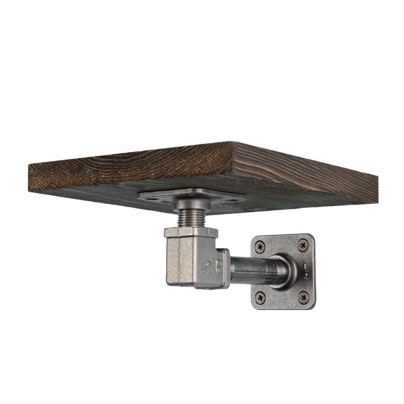 8 in. W X 8 in. D Black Wood Boulder Shelf Kit 1 pk