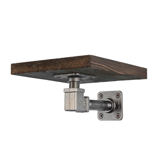 8 in. W X 8 in. D Black Wood Boulder Shelf Kit 1 pk