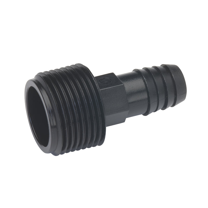B&K 3/4 in. MPT X 1/2 in. D Barb Plastic Adapter 1 pk