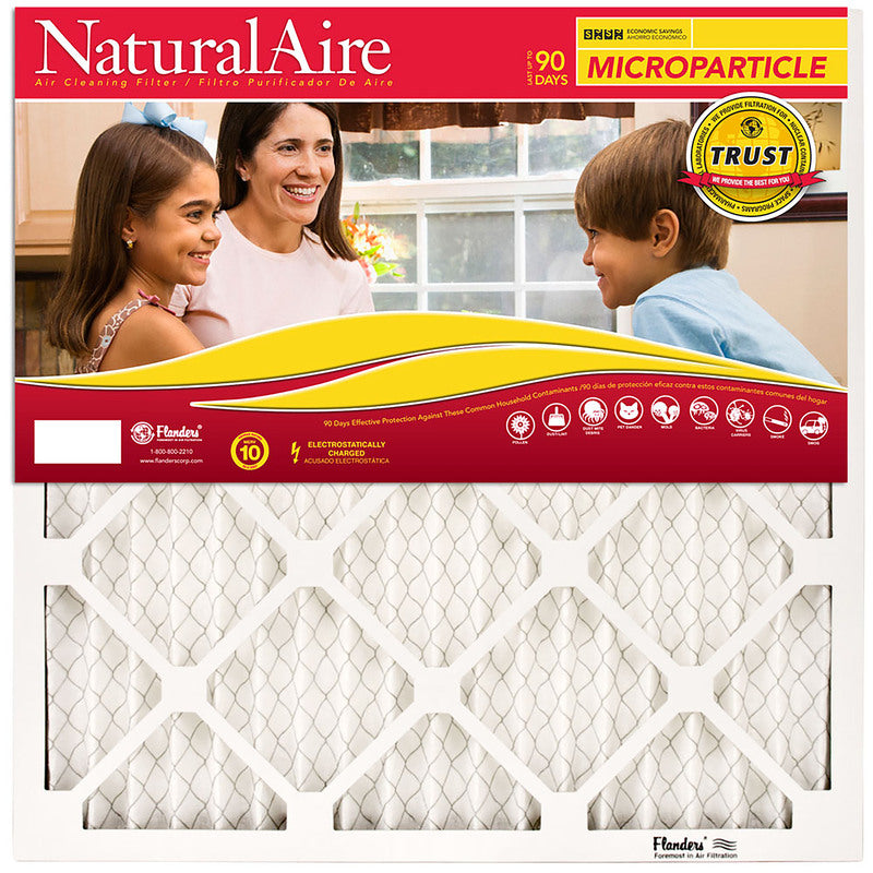 NaturalAire 14 in. W X 20 in. H X 1 in. D Synthetic 10 MERV Pleated Microparticle Air Filter 1 pk