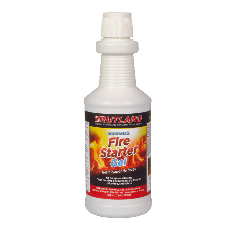 Rutland One Match Gelled Alcohol Fire Starter 10 min 16 oz