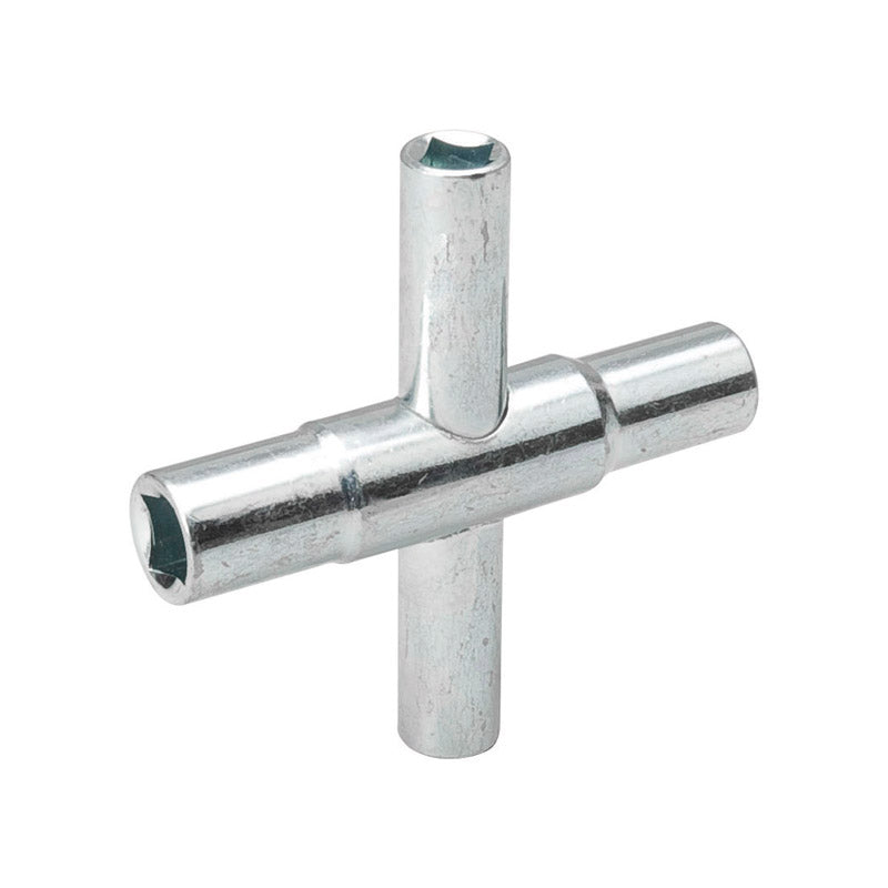 B&K Silver Chrome Steel 4-Way Stem Key
