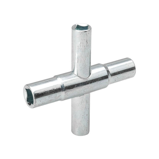 B&K Silver Chrome Steel 4-Way Stem Key