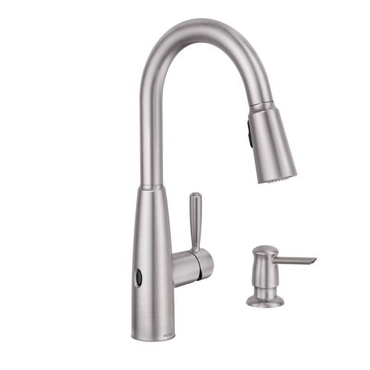 Moen Sperry One Handle Stainless Steel Motion Sensing Pull-Down Kitchen Faucet