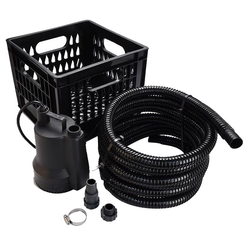 ECO-FLO SUP Series 1/4 HP 1980 gph Thermoplastic Switchless Switch Bottom AC Submersible Utility Pum