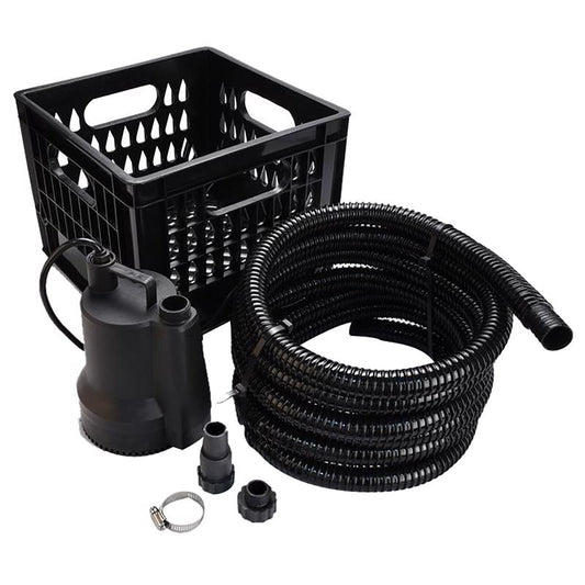 ECO-FLO SUP Series 1/4 HP 1980 gph Thermoplastic Switchless Switch Bottom AC Submersible Utility Pum