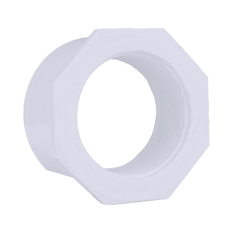 Charlotte Pipe Schedule 40 4 in. Spigot X 3 in. D FPT PVC Reducing Bushing 1 pk
