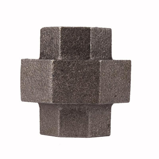 STZ Industries 1/2 in. FIP each X 1/2 in. D FIP Black Malleable Iron Union