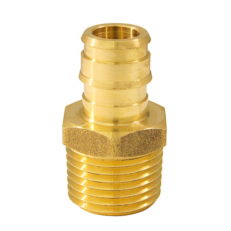 Apollo PEX-A 1/2 in. Expansion PEX in to X 1/2 in. D MPT Brass Adapter