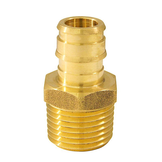 Apollo PEX-A 1/2 in. Expansion PEX in to X 1/2 in. D MPT Brass Adapter