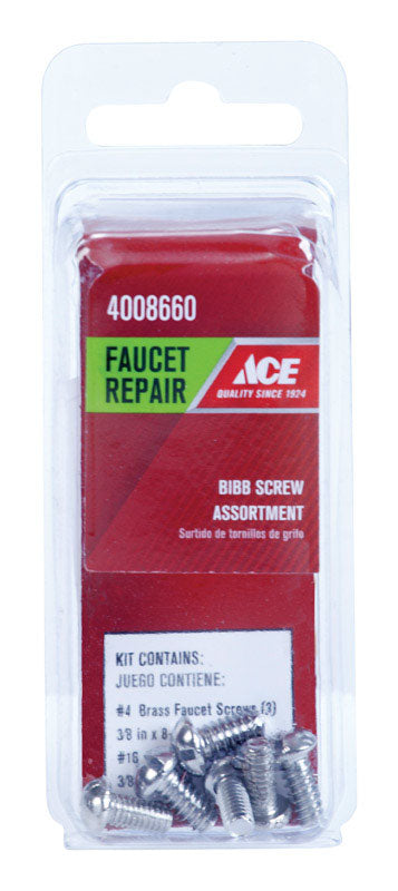 Ace Faucet Screw Assortment Universal Brass