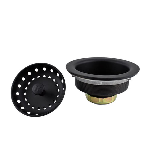Ace 3-1/2 in. D Black Stainless Steel Basket Strainer Assembly