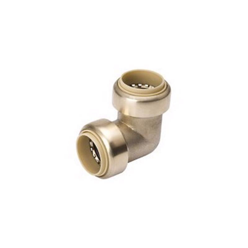 B&K Proline Push to Connect 1/2 in. PTC X 1/2 in. D PTC Brass 90 Degree Elbow