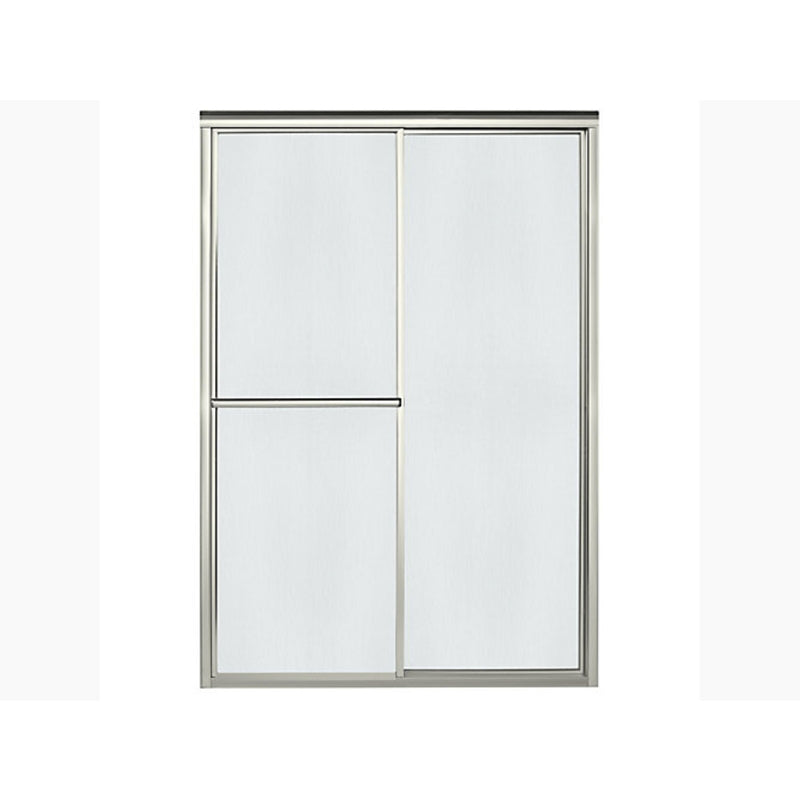Sterling 70 in. H X 48-7/8 in. W Brushed Nickel Framed Shower Door