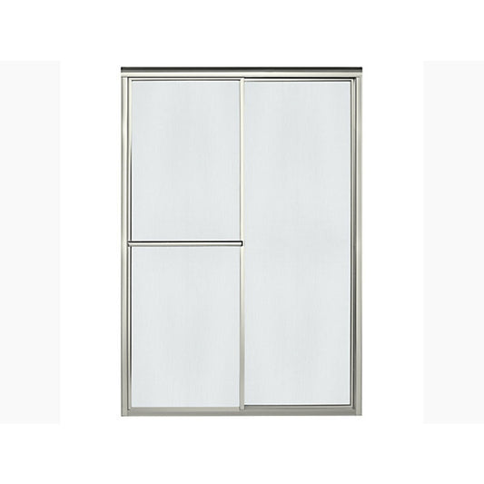 Sterling 70 in. H X 48-7/8 in. W Brushed Nickel Framed Shower Door