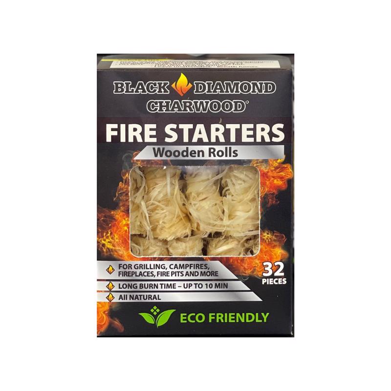 Black Diamond Charwood Hardwood Fire Starter 10 min 32 Rolls
