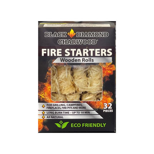 Black Diamond Charwood Hardwood Fire Starter 10 min 32 Rolls