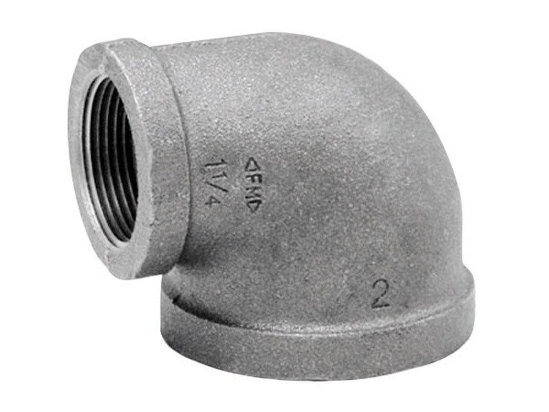 Anvil 1-1/2 in. FPT X 1-1/4 in. D FPT Galvanized Malleable Iron 90 Degree Elbow