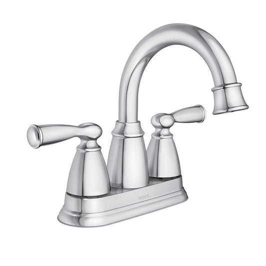 Moen Banbury Chrome Traditional Centerset Bathroom Sink Faucet 4 in.