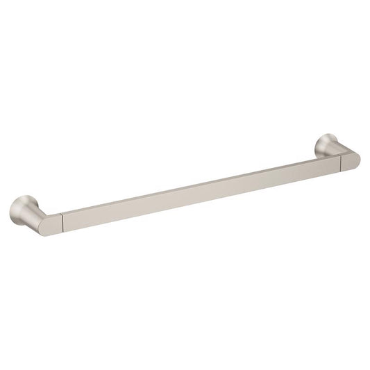 Moen Genta Brushed Nickel Silver Towel Bar 18 in. L Zinc