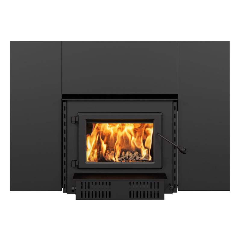 Englander Blue Ridge 26 in. W Black Traditional Fan-Forced Fireplace Insert