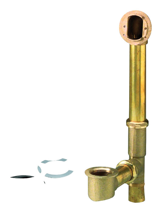 Keeney Foot Lok Stop 1-1/2 in. D Chrome Brass Bath Drain