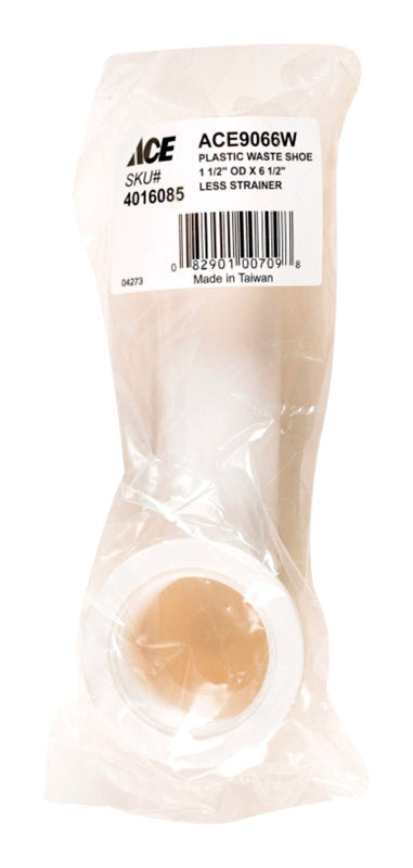 Ace 1.5 in. D X 6.5 in. L Plastic Waste Shoe