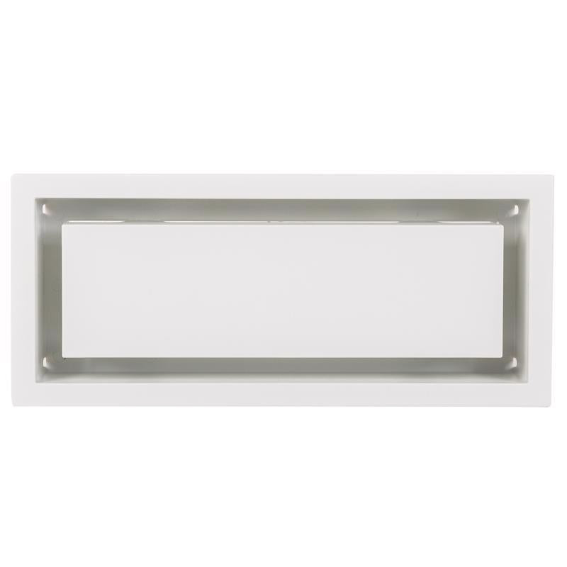 Fittes Aria Vent 4 in. H X 10 in. W Satin White ABS Plastic Wall/Ceiling Air Vent Return
