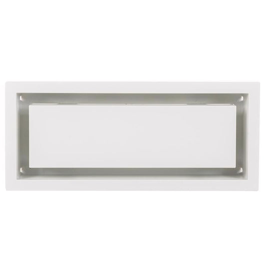 Fittes Aria Vent 4 in. H X 10 in. W Satin White ABS Plastic Wall/Ceiling Air Vent Return
