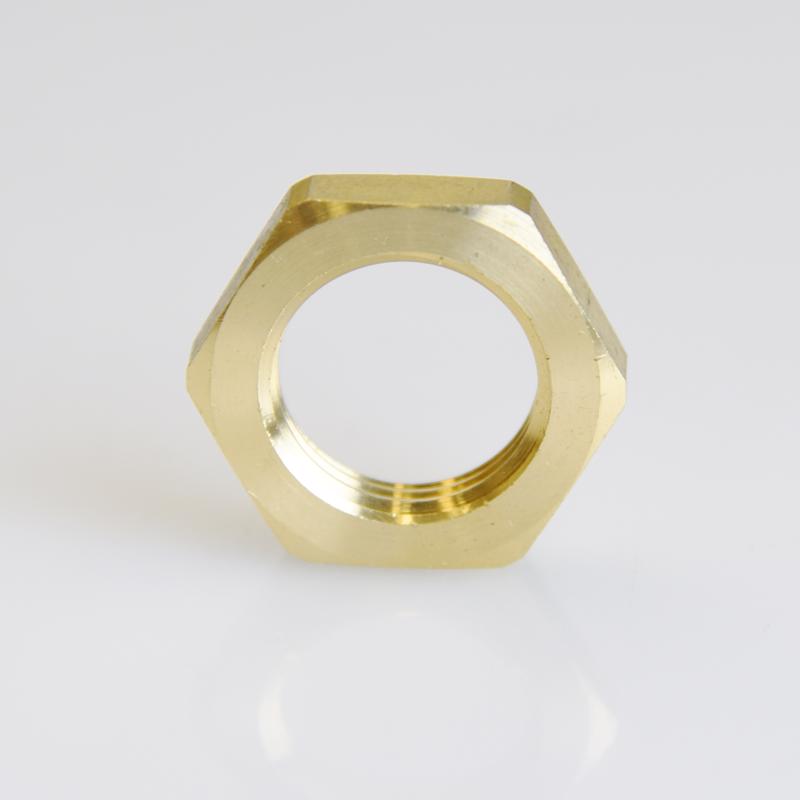ATC Pipe Lock Nut 1/2 in. Yellow Brass 1 pc