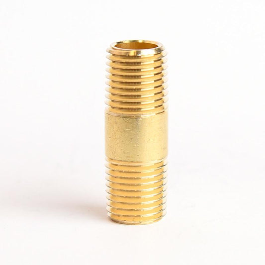 ATC 1/4 in. MPT X 1/4 in. D MPT Yellow Brass Nipple 1-1/2 in. L