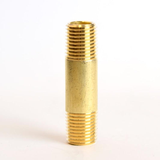 ATC 1/4 in. MPT X 1/4 in. D MPT Yellow Brass Nipple 2 in. L