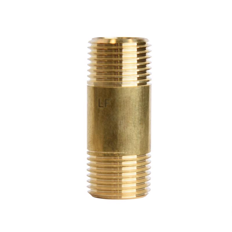 ATC 1/2 in. MPT X 1/2 in. D MPT Yellow Brass Nipple 2 in. L