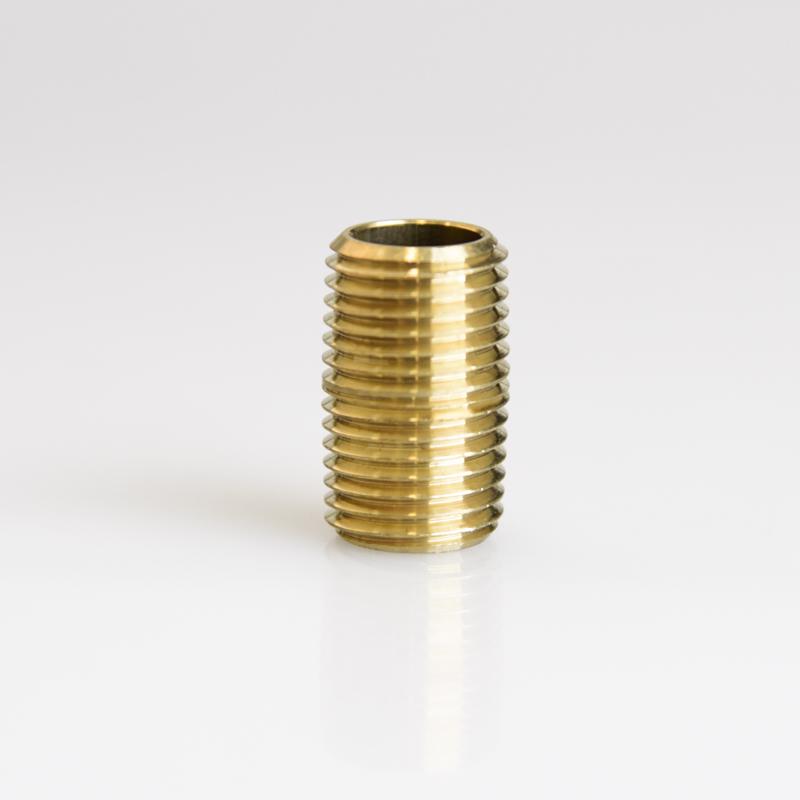 ATC 1/4 in. MPT X 1/4 in. D MPT Yellow Brass Close Nipple