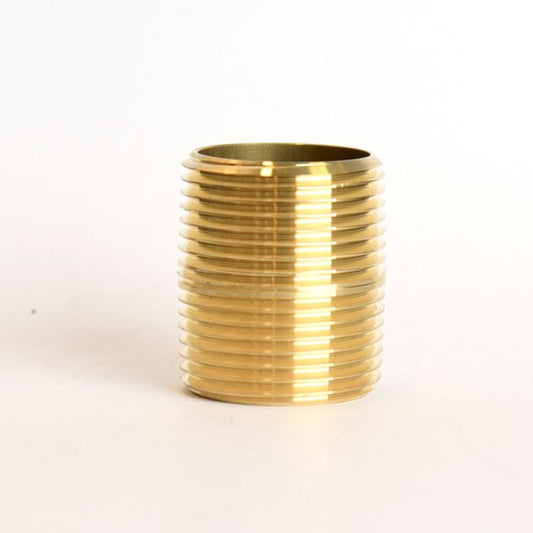 ATC 1 in. MPT Brass Close Nipple
