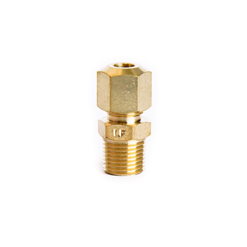 ATC 3/16 in. Compression in. X 1/8 in. D MPT Brass Connector
